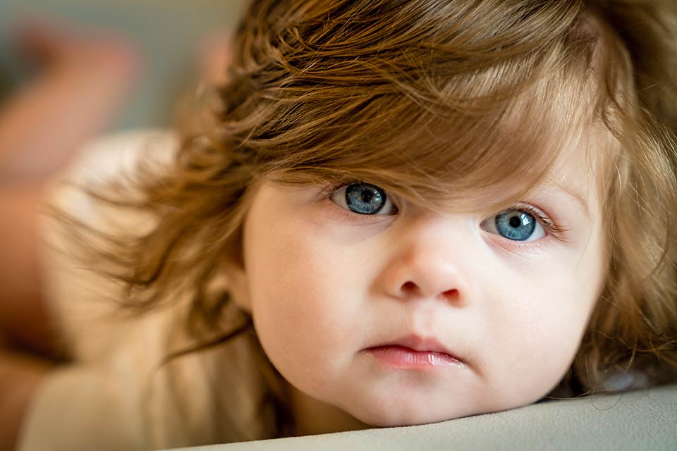 baby portrait blue eyes