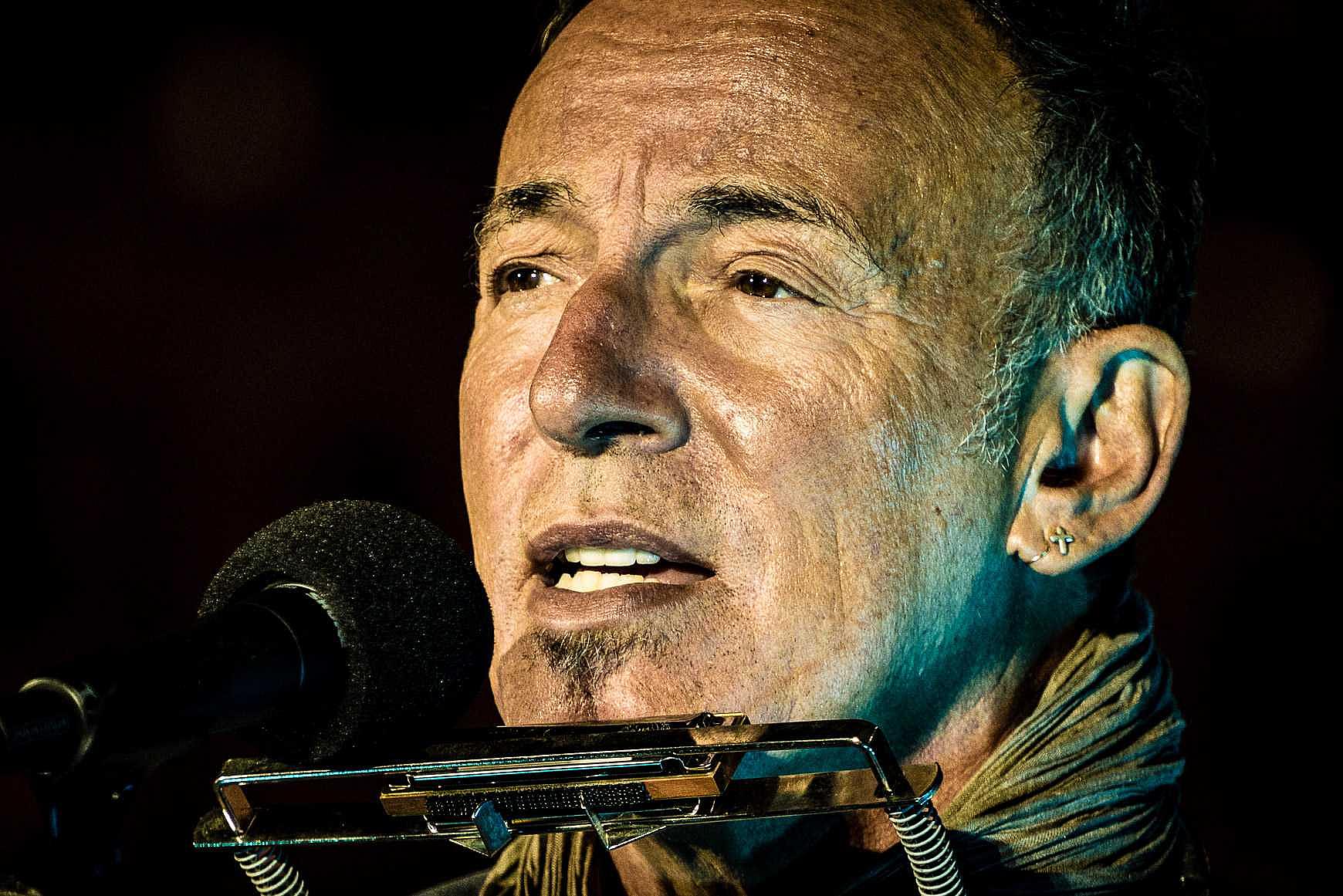 Bruce Springsteen close-up